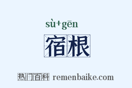 宿根是什么意思的图片